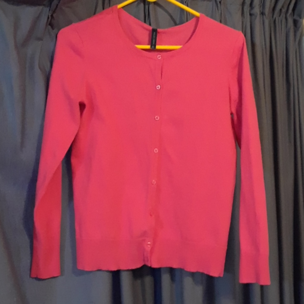 Falls Creek Pink Cardigan Sweater